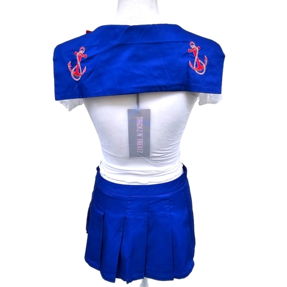 Trickz N’ Treatz ✦ Sailor Moon Costume Set ✦ Sheer Mesh Top + Pleated Mini Skirt - Picture 4 of 16
